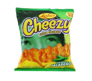 Leslies Cheezy Corn Crunch, 70Gm Cheddar Jalapeno, Pack Of 10
